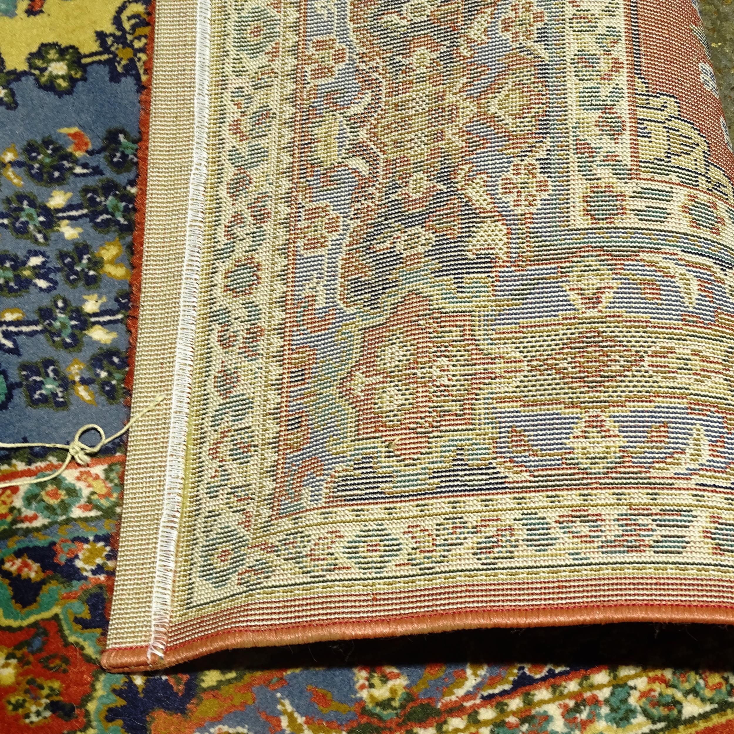 A modern multi-coloured Persian style rug, 287cm x 200cm (Viewing by appointment only as this rug is - Image 2 of 2