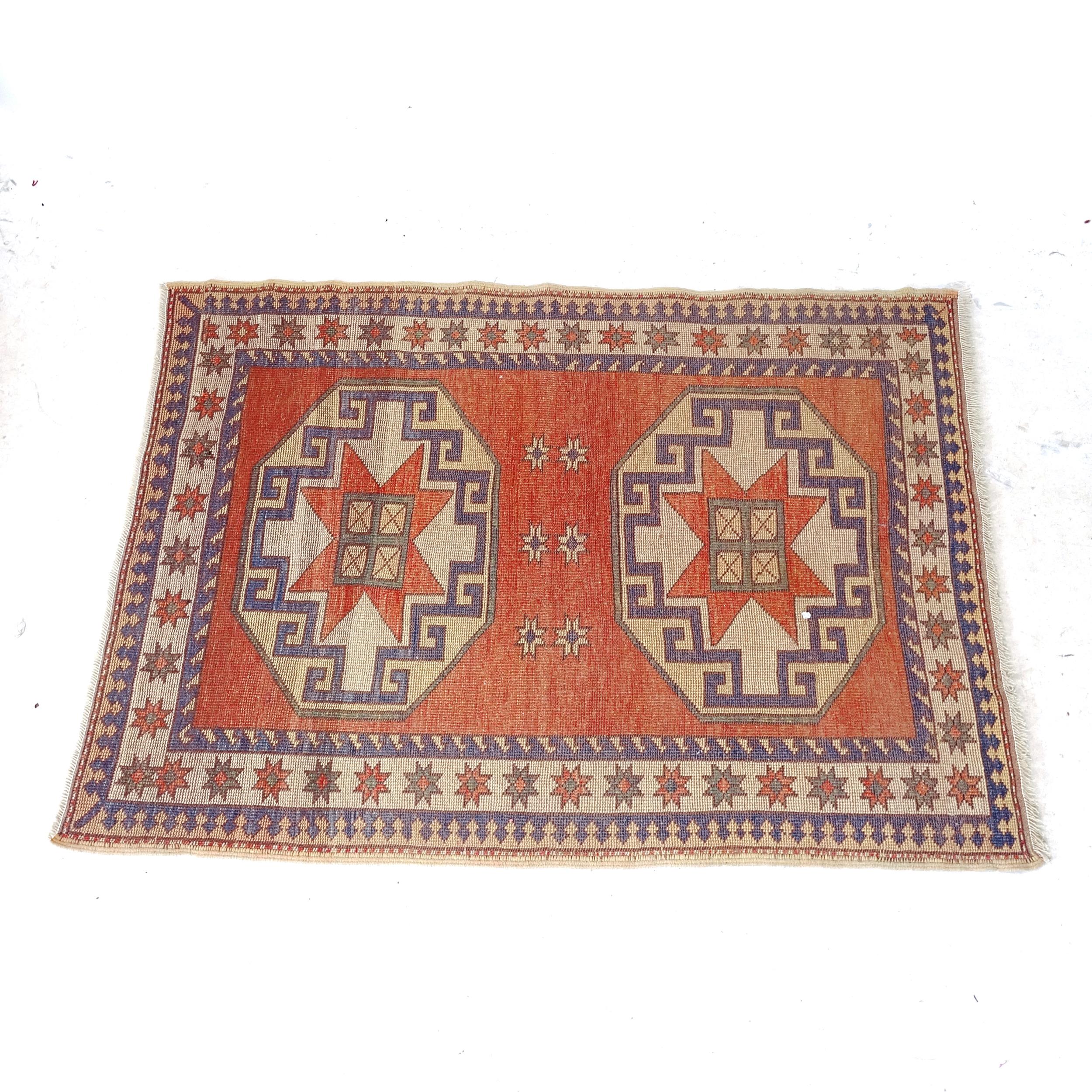 A cream ground Afghan design rug, 173cm x 127cm - Image 2 of 2