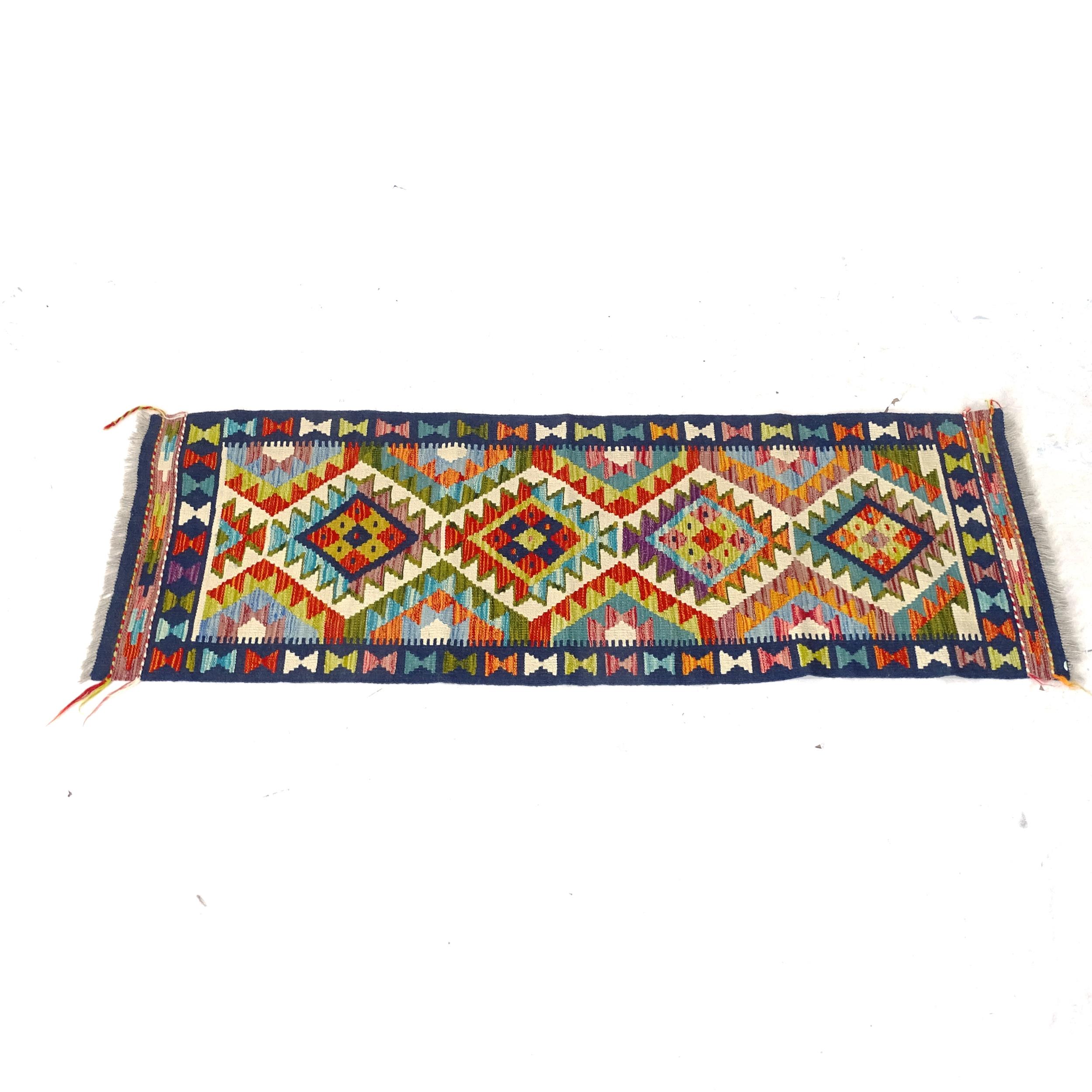 A Chobi Kilim runner, 192cm x 61cm - Image 2 of 2