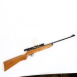 A Vintage BSA .22 calibre air rifle, with ASI 4x20 scope