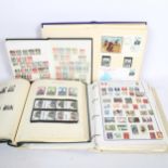 Various Vintage postage stamp albums, including Classic Bikes and world