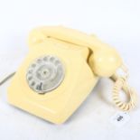 A 1960s plastic dial telephone