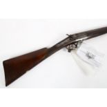 A 19th century 12 bore single-barrel shotgun, by A Waters of Hastings, with certificate of