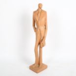 A large modernist painted composition figural sculpture, by Austin Productions Inc, dated '74,