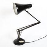 A Vintage Herbert Terry black anglepoise lamp