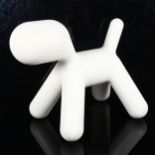 EERO AARNIO for MAGIS - a Finnish design white plastic Puppy chair/stool, from the Me Too