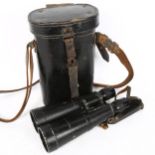 HENSOLDT & SOHNE (BMJ) - a pair of Second World War Period German 7x56 field binoculars, with