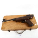 A German Original .22 calibre air pistol, in fitted case