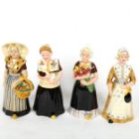 A set of 4 Dutch Bols figures, height 16cm