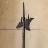A Medieval style halberd, length 245cm