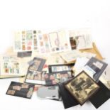 A quantity of Vintage loose postage stamps, including First Day Covers