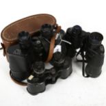 3 pairs of binoculars, Tasco 10x40, Zenith 10x50, and Leidolf 8x30