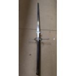 A large reproduction Scottish Claymore broad sword, blade length 130cm