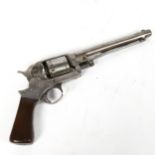 An American Colt style revolver pistol, serial no. 45457, barrel length 18cm