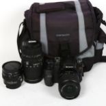 SONY - Alpha DSLR-A100 camera, with Sony macro lens, Sigma DG 70-300mm lens and Minolta 35-70mm zoom