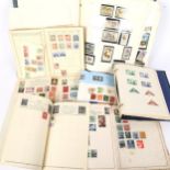 A group of world postage stamp albums, including Malta
