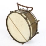 A brass-mounted drum, diameter 36cm