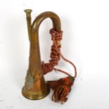 An Argyll & Sutherland Regiment copper and brass bugle