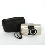 OLYMPUS - an MJU Zoom 115 35mm point and shoot film camera, in softshell case