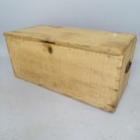 A Vintage pine tool chest, 72cm x 32cm x 34cm
