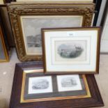 A group of 18th and 19th century engravings, views of Hastings and St Leonards, all framed (10)