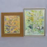 A group of contemporary paintings by Shirley Rothera, various artists, framed (6) All in good