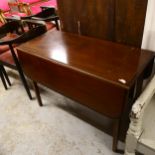 A 19th century mahogany Pembroke table, 100cm x 71cm x 46cm