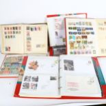 A large quantity of world postage stamp albums