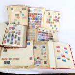 Various Vintage postage stamps and albums