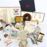 Vintage world postage stamps etc