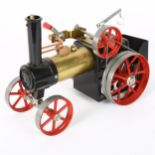 A Mamod TE1A scratch-built steam traction engine