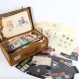 Various Vintage loose postage stamps