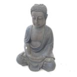 A resin garden sculpture in the form of Buddha, H65cm