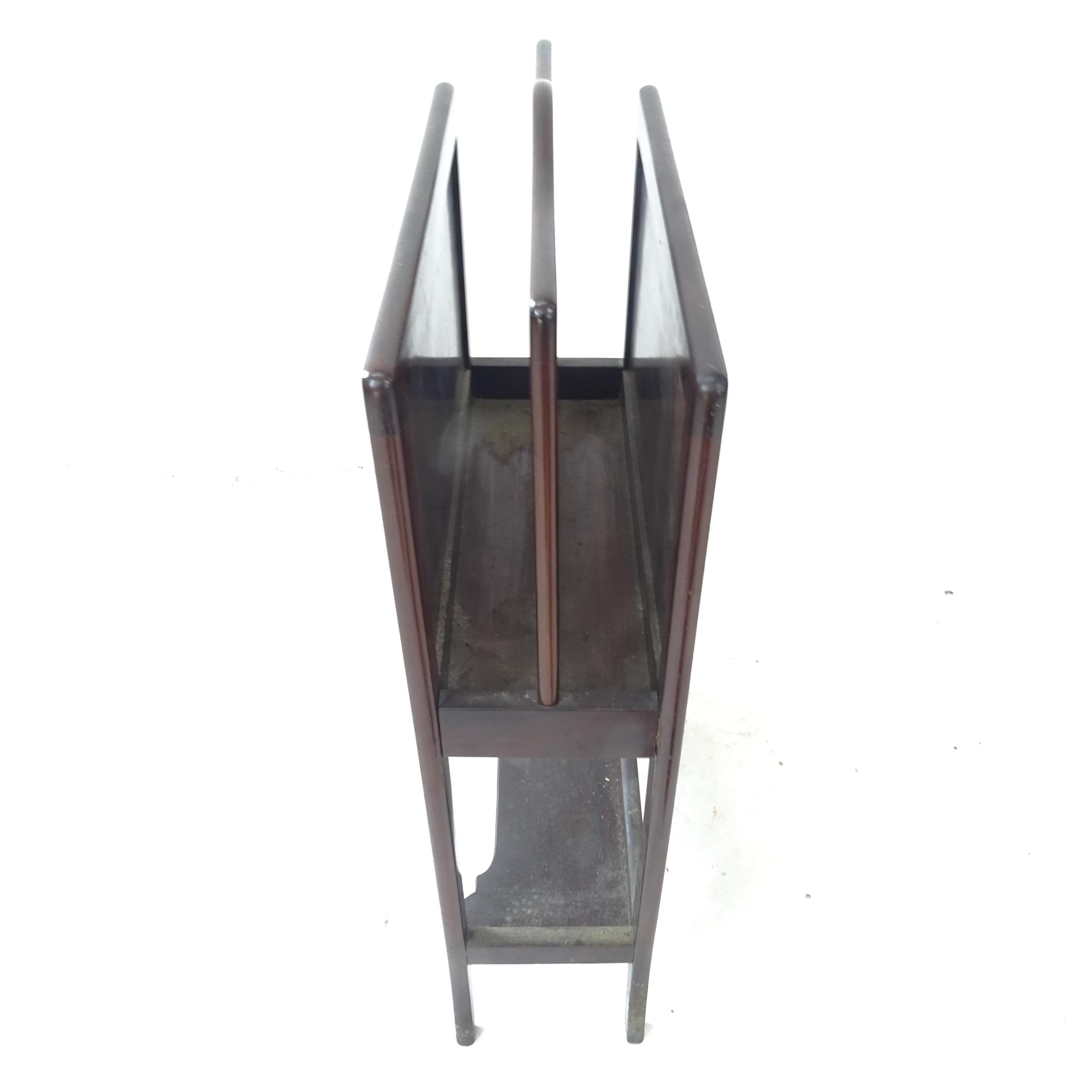 A reproduction mahogany magazine rack, L37cm, H83cm, D20cm - Image 2 of 2