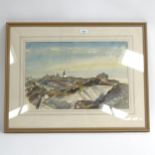 Hector Whistler, watercolour, Toledo 1957, signed, 35cm x 55cm, framed, provenance: Abbott &