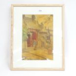 Lawrence Henry Irving (1897 - 1988), watercolour, Chinese theatre scene, 37cm x 25cm, framed