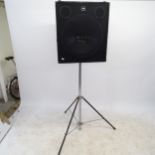 A QTX speaker on stand, item ref. 170.755UK, W56cm, H65cm, D44cm