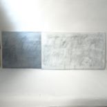 Jose Camacho, pair of graphite drawings on canvas laid on board, 56cm x 96cm