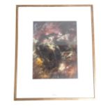 Robert Mason, mixed media, watercolour charcoal crayon on paper, still life VI, 33cm x 26cm, framed