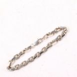 A sterling silver chain link bracelet