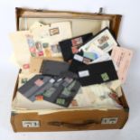 Various Vintage loose postage stamps