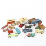 A quantity of diecast vehicles and accessories, including Dinky and Matchbox