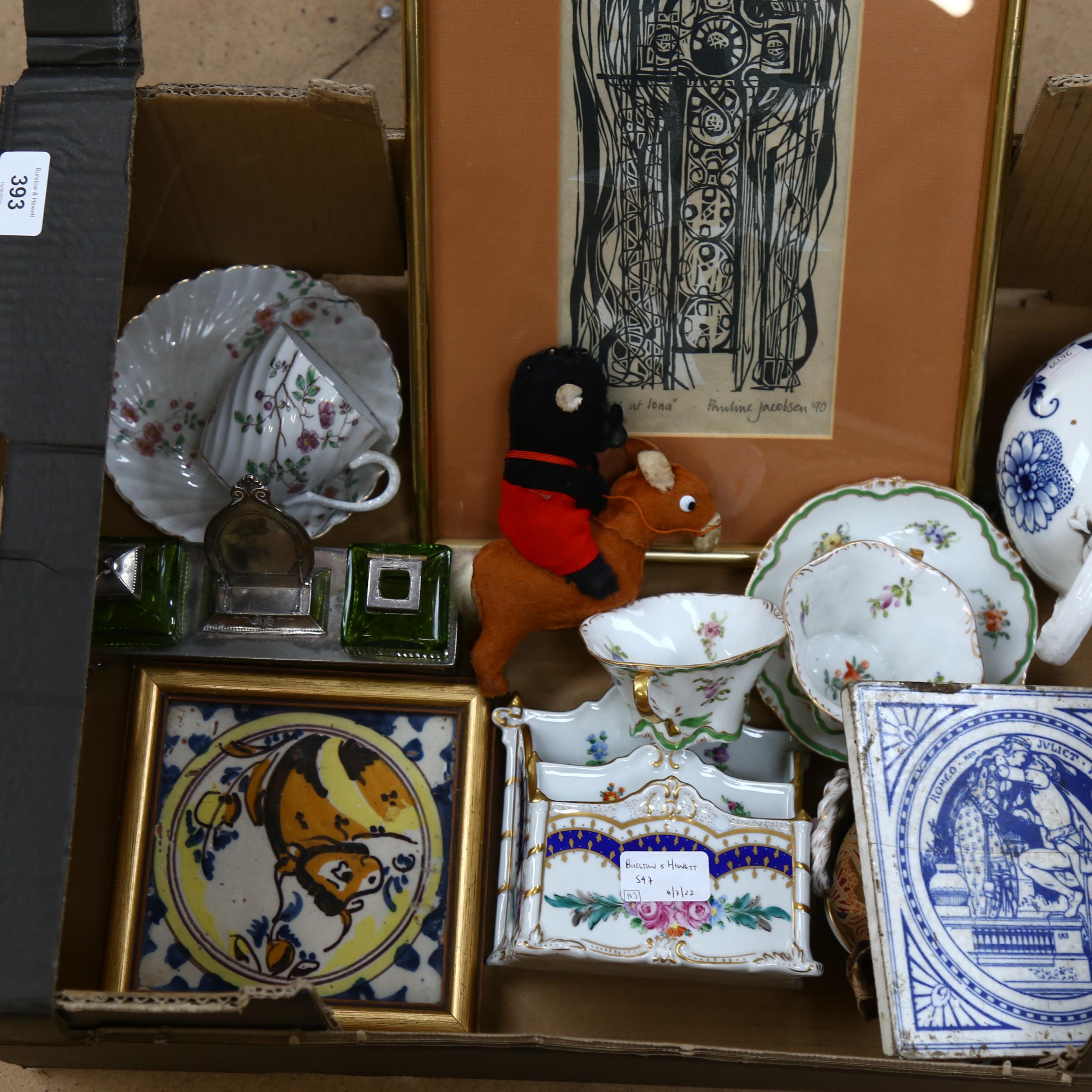 Various collectables, including Liberty Beanie elephant, Meissen teapot, Dresden cabinet cups and - Bild 2 aus 2
