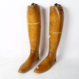 A pair of horse riding boot trees, height 44cm