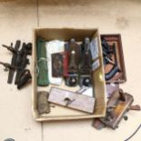 Various tools, including Bailey no. 4 1/2 plane etc