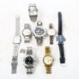 8 various gent's wristwatches, including Citizen, Ben Sherman etc