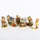 7 Goebels Hummel figures, largest height 9.5cm