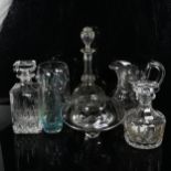 Various glassware, including Dartington Crystal bowl, Mikimoto cultured pearl photo frame,