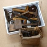 Various Vintage tools, including mallets and hammers