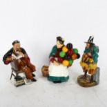 3 Royal Doulton figures, to include The Professor HN2281, The Old Balloon Seller HN1315, and The